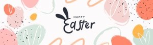 Happy Easter background banner