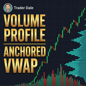 Trader Dale branded thumbnail for the Volume Profile and Anchored VWAP trading strategy article