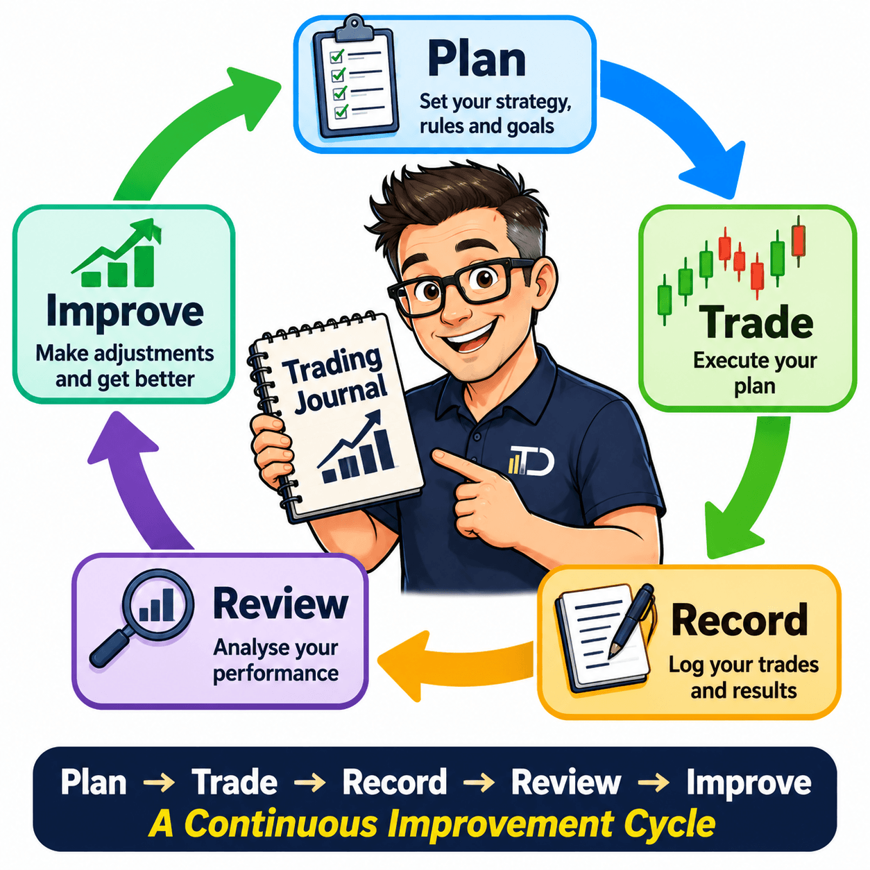One page detailed trading plan with entry, exit, risk, and drawdown rules